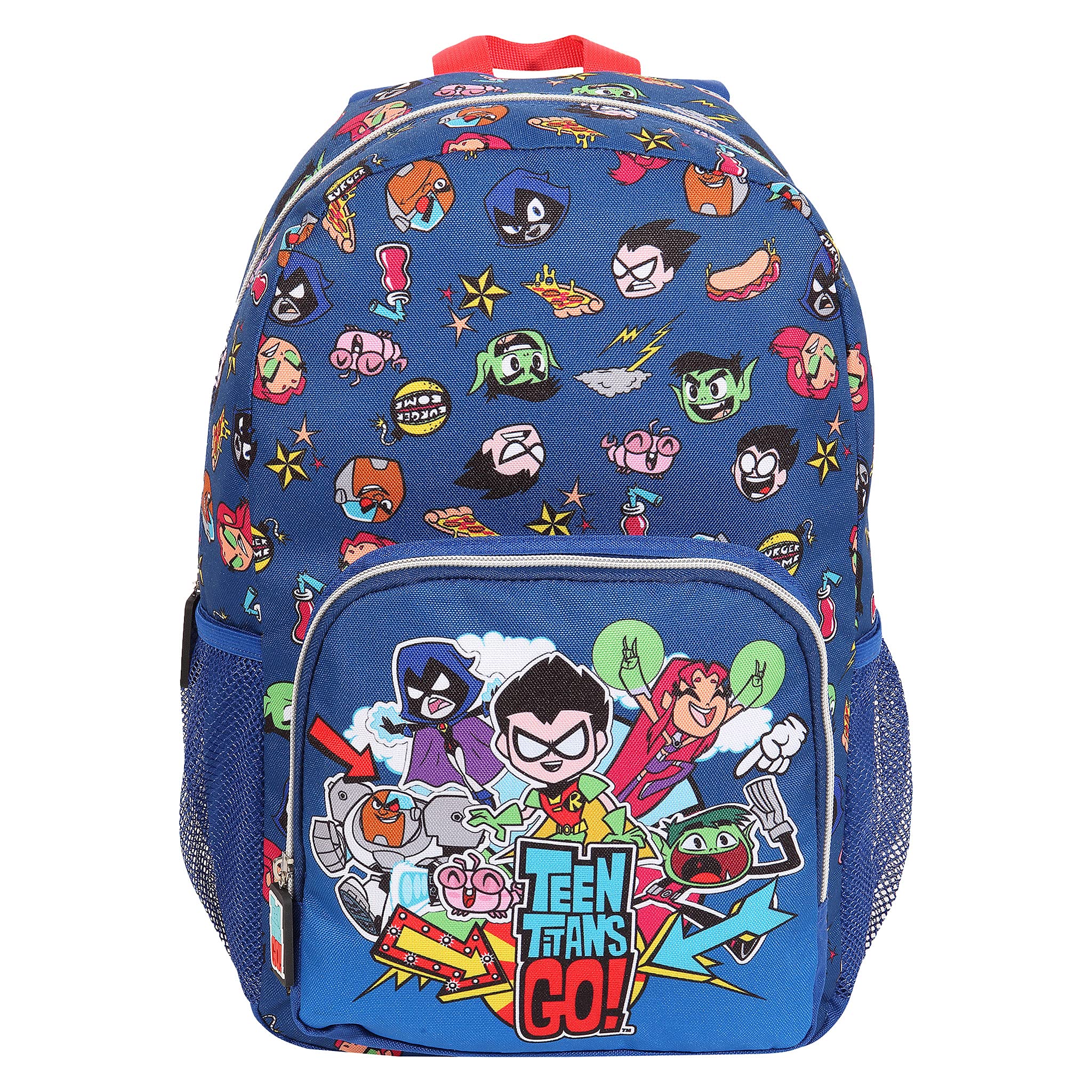 Popgear Boy's Dc Teen Titans Go Characters Boys Backpack | Official Merchandise Luggage Kids Luggage, Multicoloured, One Size UK