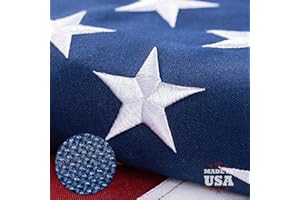 DANF FLAG American Flag 3x5 Ft TearProof Series for Outside, 100% in USA, Longest Lasting, Super Tough Fade Resistant Spun Polyester, High Wind US Outdoor Flags Embroidered Stars, Sewn Stripes, Brass Grommets