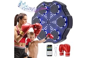ADVWIN 2024 Upgrade Music Boxing Machine with Gloves, Large Size Smart Bluetooth Boxing Wall Mounted, Exercise Equipment Wall Mount, 9 Modes, Training Punching Equipment for Home Gym Workout