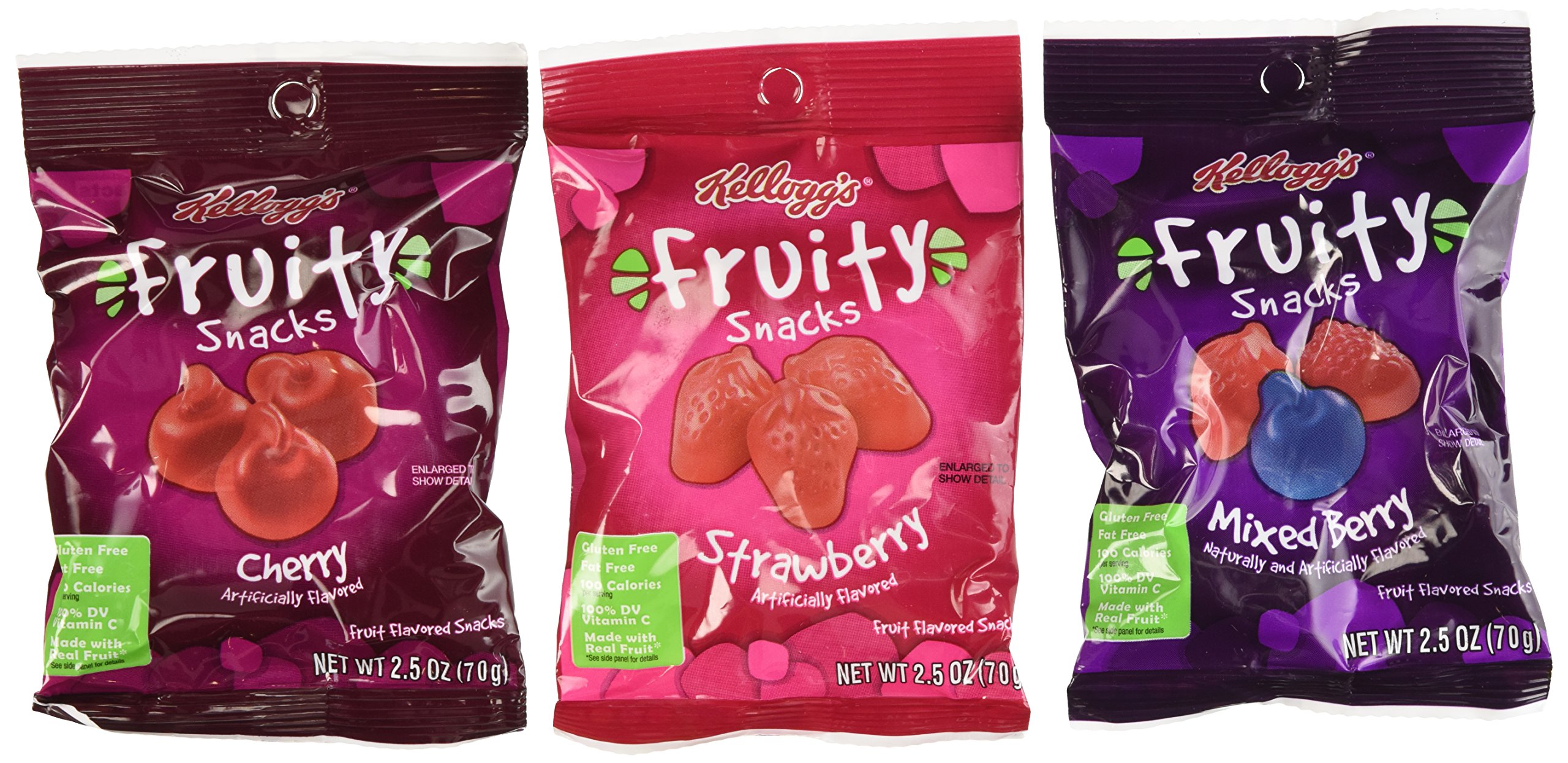 Kellogg's Fruity Snacks, Strawberry, Gluten Free, Fat Free, Bulk Size