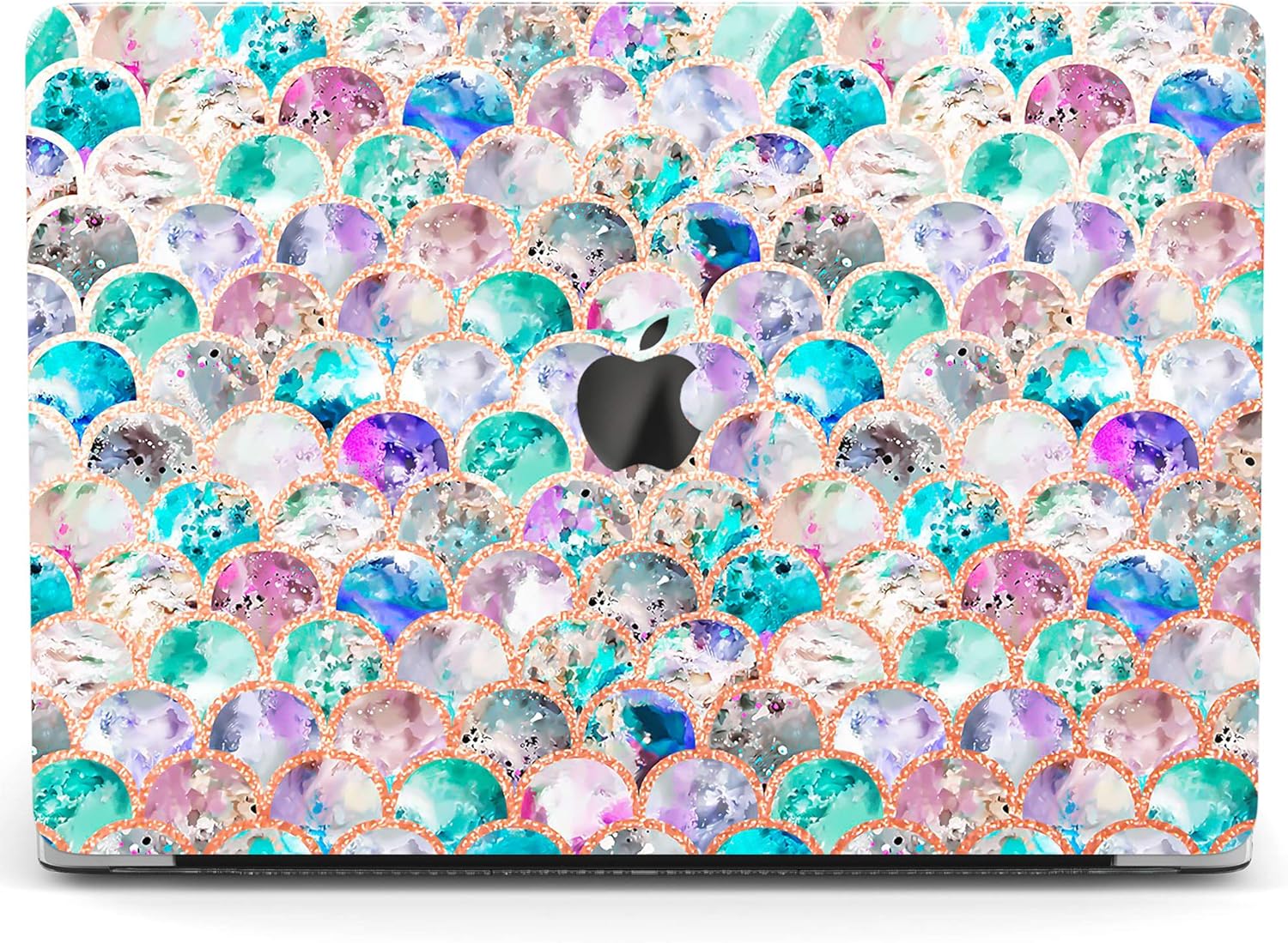 Wonder Wild Case for MacBook Air 13 inch Pro 15 2019 2018 Retina 12 11 Apple Hard Mac Protective Cover Touch Bar 2017 2016 2020 Plastic Laptop Print Marble Pattern Cute Abstract Waves Multicolored
