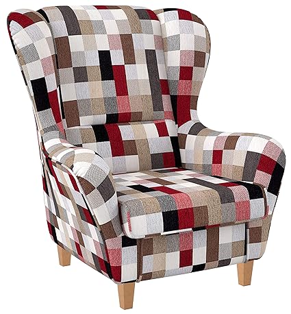 Supellex Ohrensessel/Fernsehsessel Sofia mit Hocker