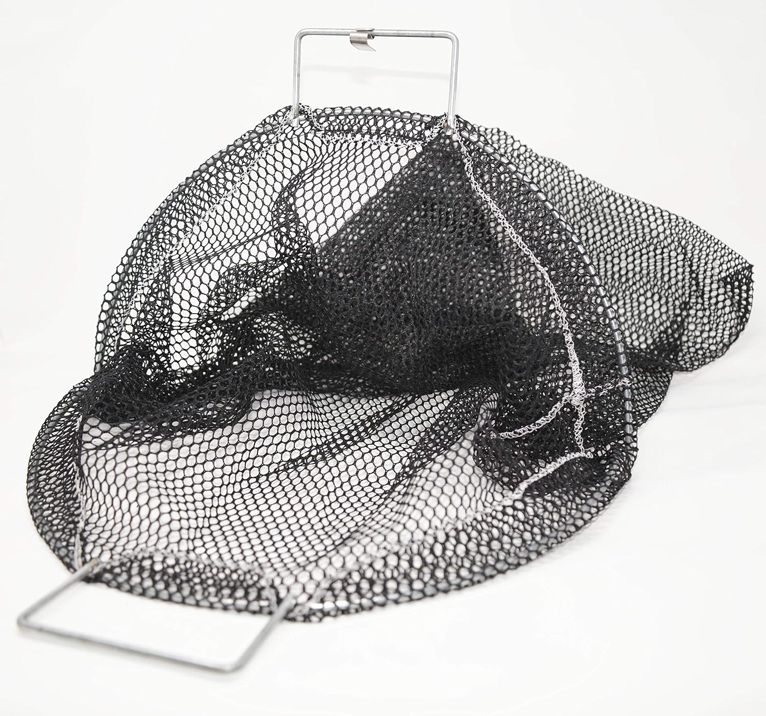 Scallops Mesh Catch Bag W Galvanized Wire Handle Nylon Scuba Dive Bag Abalone Bag Fish Bag For Diving Spearfishing Crab And Fish 24 Inch X 24 Inch Black Net Bag For Lobsters Duffles Outdoor