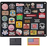 IANZE Patch Board, Tactical Patch Display, Patch Panel Holder for Military Morale Hook and Loop Patches