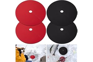 PURPLE STAR 1N 4 Pcs Ice Fishing Hole Covers- 12 Inch Ice Fishing Hole Insulator Covers- Ice Fishing Safety Hole Cover Lids for Fish Houses Winter Fishing Accessories