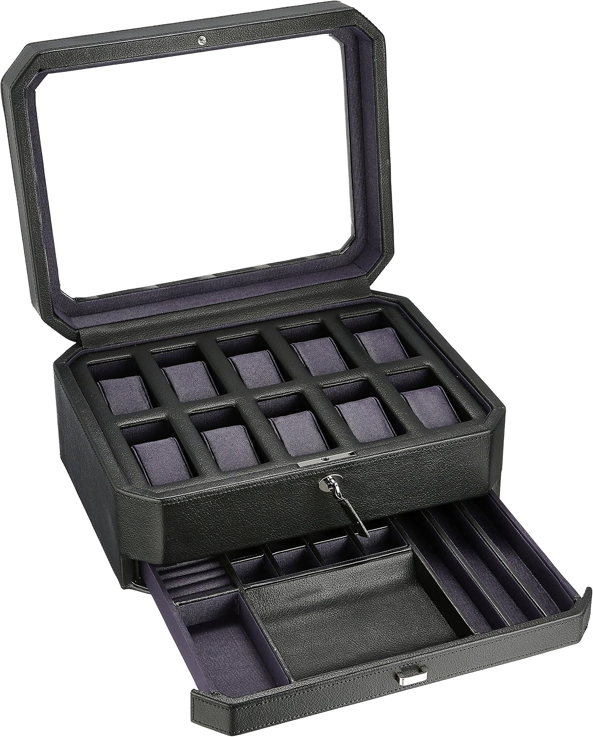 Wolf Designs 458603 Leather Synthetic Watch Case - Image 3