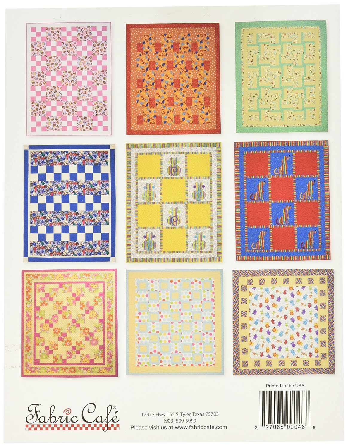 Fabric Cafe Three Yard 3 Yard Quilts for Kids Bk FBC031540 Kids