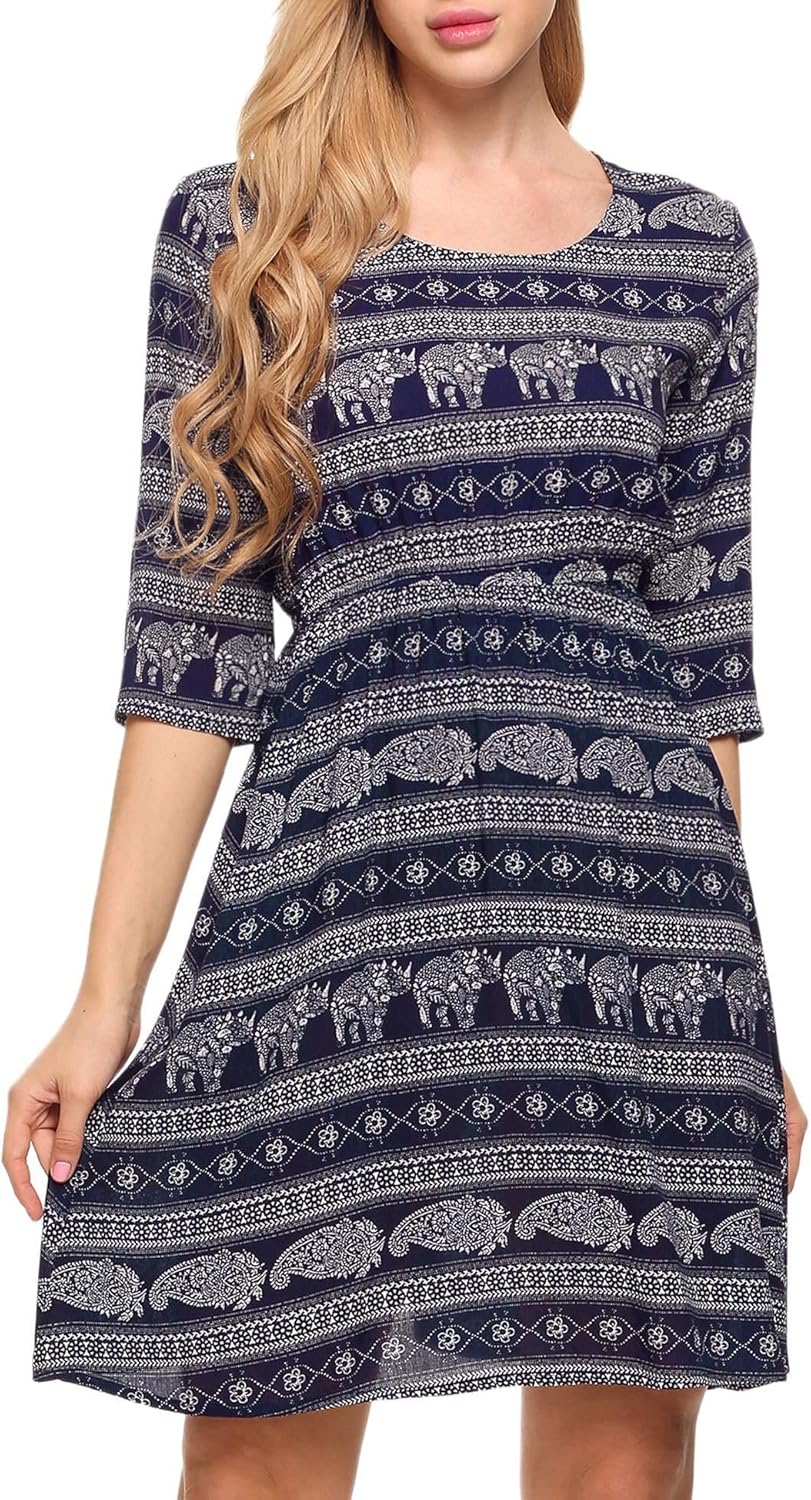 floral print tunic dress