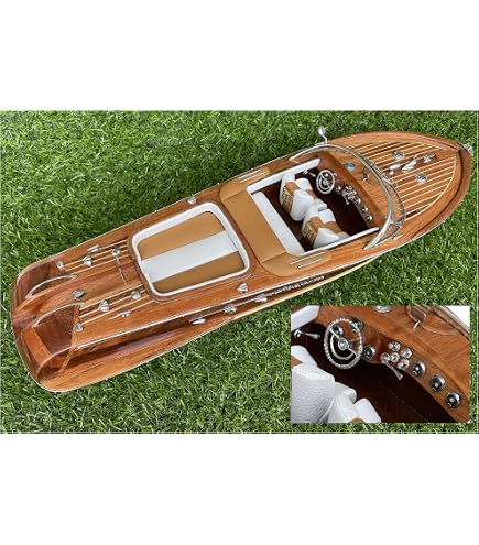 Chris Craft Style Vinyl Decals With Shadow – Dumas Wooden Boat Model 2 3/4 X 1/2