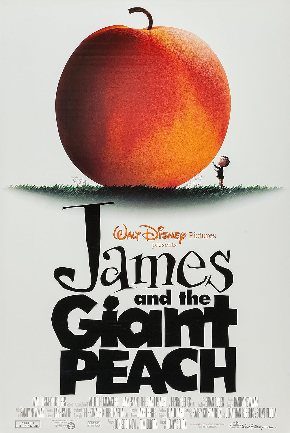 12X8 INCHES JAMES AND THE GIANT PEACH MOVIE POSTER PRINT APPROX SIZE