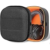 Geekria Shield Headphones Case Compatible with Beyerdynamic T5p, T1, MMX300, HE400S, DTX710/T990/790/770, Replacement Hard Shell Travel Carrying Bag with Cable Storage (Dark Grey)