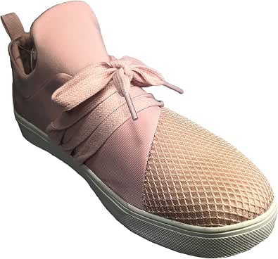 Amazon.com: Wonder Nation GirlsSlip en encaje malla moda zapatillas botines  : Ropa, Zapatos y Joyería