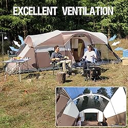 PORTAL 8 Person Family Camping Tent with Screen