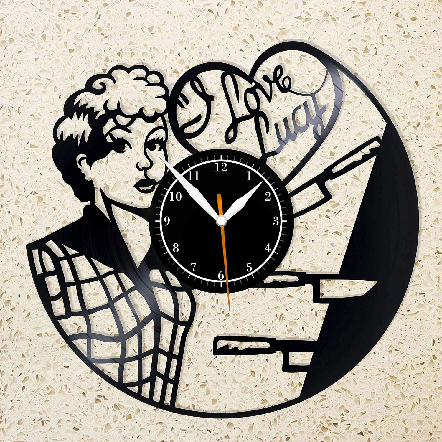 Mirag I Love Lucy Vinyl Clock 12 Wall Clock I Love Lucy Unique Gifts For I Love Lucy Lovers The Best Home Decorations Amazonca Home Kitchen