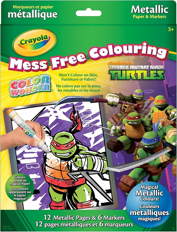 Crayola Color Wonder Kit, Teenage Mutant Ninja Turtles, Gifting, Paint-By-Number - Amazon Canada