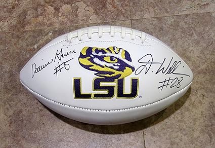 lsu autographed football