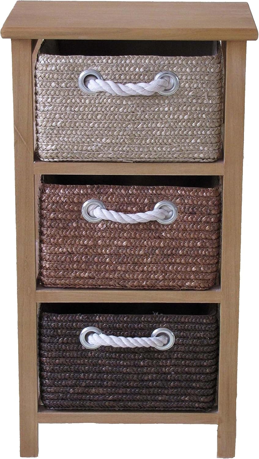 Homeever Wood 3 Drawer Chest, Bedroom or Bathroom Storage Unit Amazon