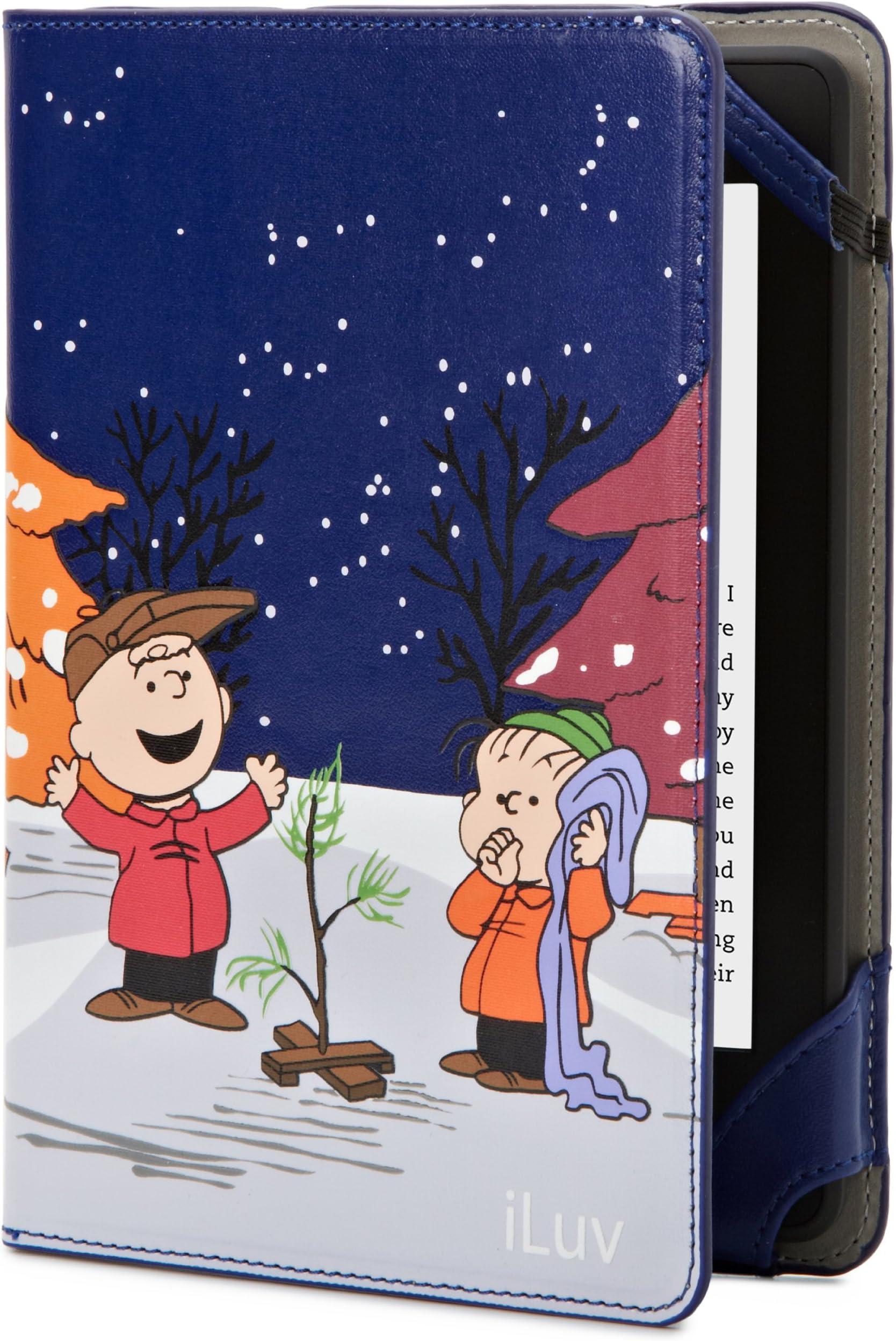 Snoopy Folio Case for Kindle and Kindle Paperwhite, Peanuts Christmas