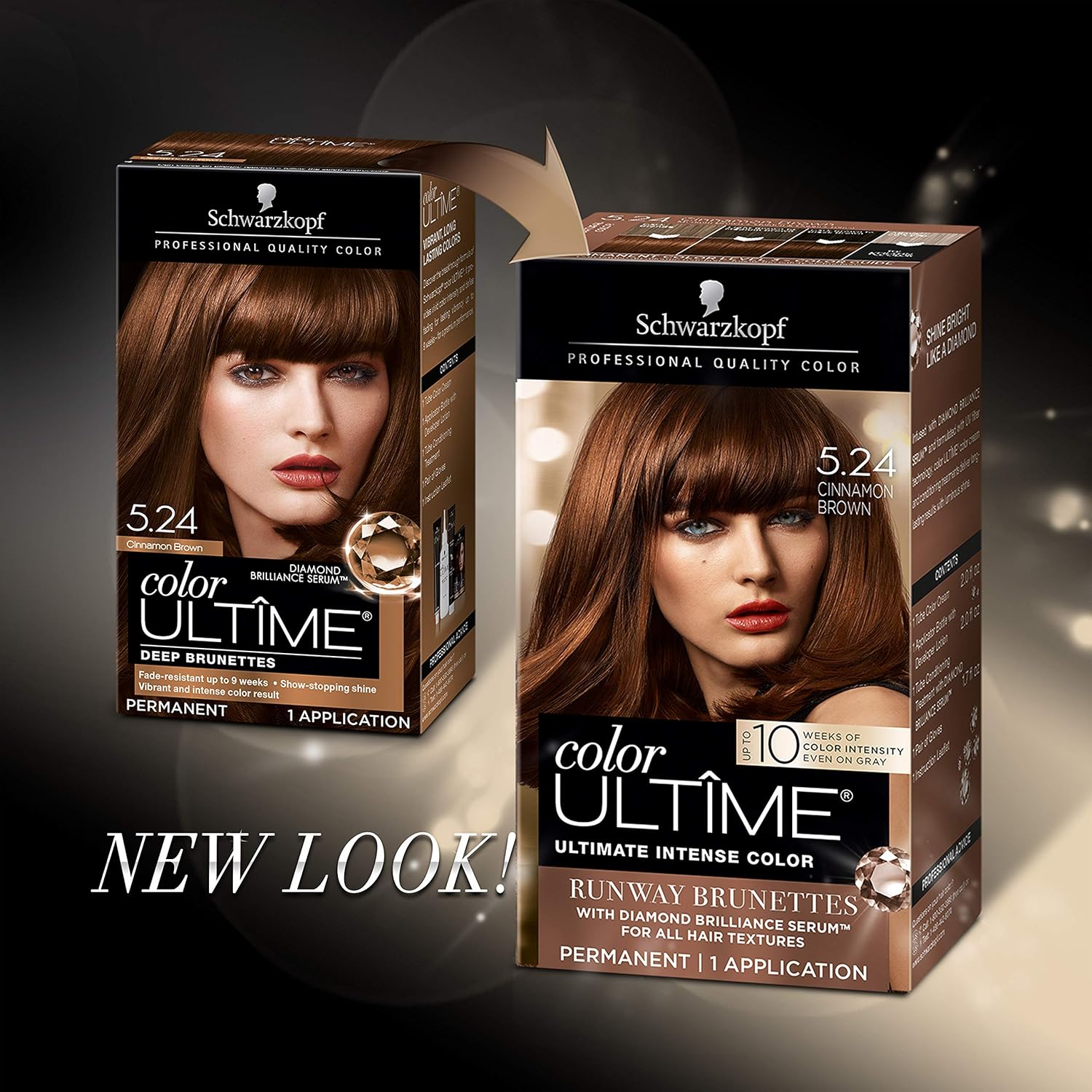 Schwarzkopf Ultime Hair Color Cream, Cinnamon Brown, 5.24, 2.03 Ounces : Beauty