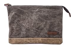 Gootium Waxed Canvas Zip Pouch Set - Zippered