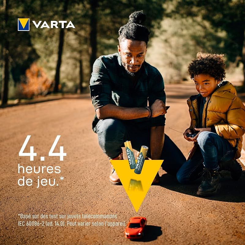 Piles rechargeables AAA, lot de 4, Recharge Accu Power, 1000 mAh Ni-MH, sans effet mémoire, préchargées, prêtes à l'emploi