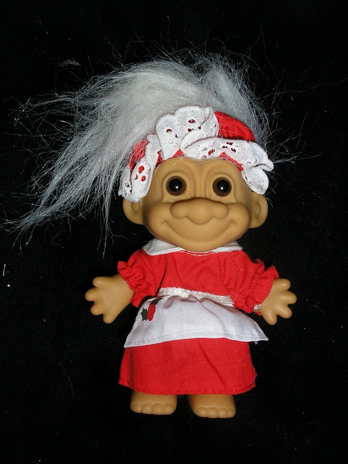 Amazon Com Russ Berrie My Lucky Mrs Claus 6 Troll Doll White