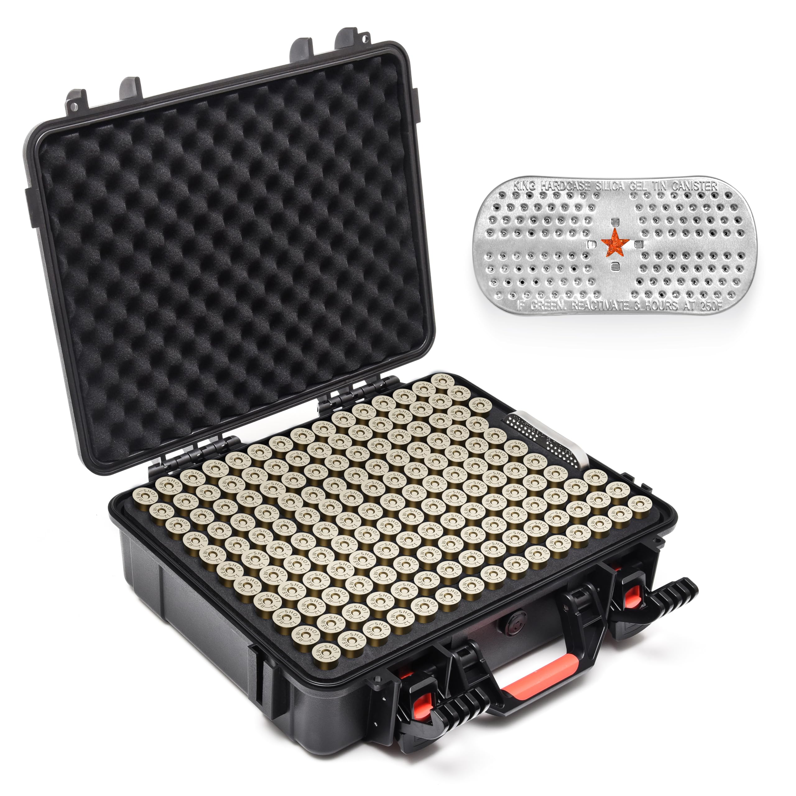 Photo 1 of 150 Rounds Shotgun Shells Case with Desiccant - Travel Safe/Mil Spec/Waterproof Ammo Storage Case - for 12GA 20GA 16GA 10GA 8GA Gauge Shotgun Shells