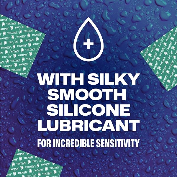 TROJAN ULTRA THIN LATEX LUBRICATED CONDOMS FOR MEN, THIN CONDOMS FOR A MORE NATURAL FEELING, PREMIUM LATEX TO HELP REDUCE RISK OF PREGNANCY AND SEXUALLY TRANSMITTED INFECTIONS (STIS), 36 COUNT