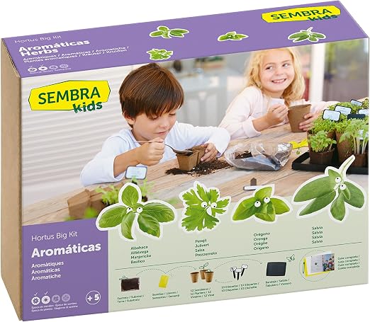 SEMBRA - juego educativo, Kit huerto Aromáticas: Amazon.es: Jardín
