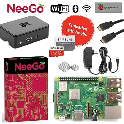 Raspberry Pi 3B (2018) starter kit met 16GB, voeding, officiële behuizing, HDMI