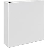 Avery Durable View Binder, 4" One Touch Rings, 780-Sheet Capacity, DuraHinge, White (09801)