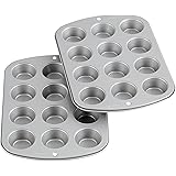 Wilton Recipe Right Non-Stick Mini-Muffin Pan, 12-Cup (2-Pack)