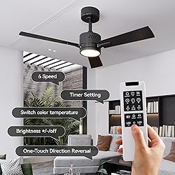 SUNMORY Ceiling Fans with Lights and Remote, 42