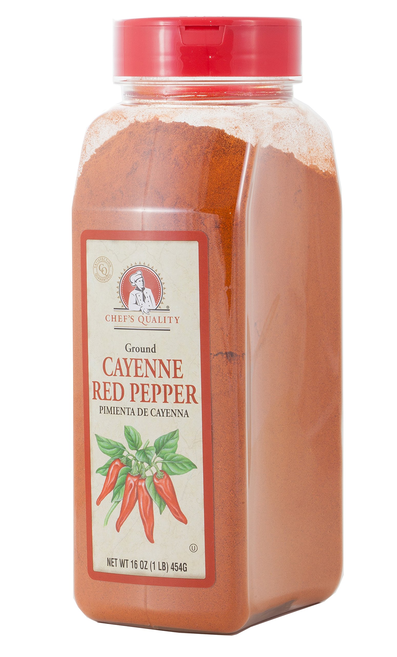 Ground Cayenne Red Pepper Powder Chefs Quality, 1 LB (16Oz