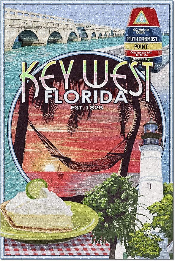 Key West, Florida Montage (Premium 1000 Piece Jigsaw