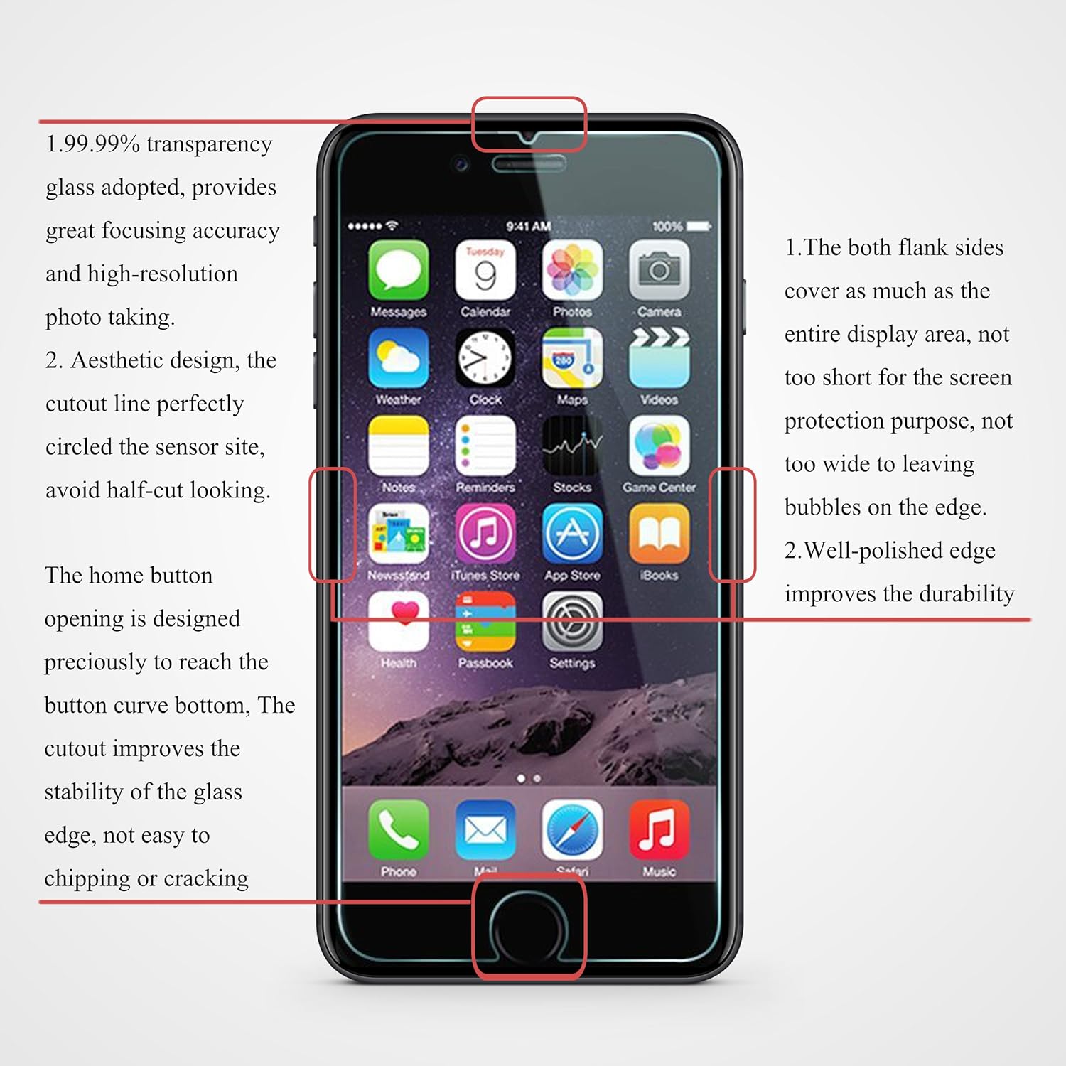 Ailun Screen Protector for iPhone 8 Plus/7 Plus/6s Plus/6 Plus-5.5 Inch 3Pack 2.5D Edge Tempered Glass Compatible with iPhone 8 Plus/7 plus/6s Plus/6 Plus-Anti Scratch Case Friendly