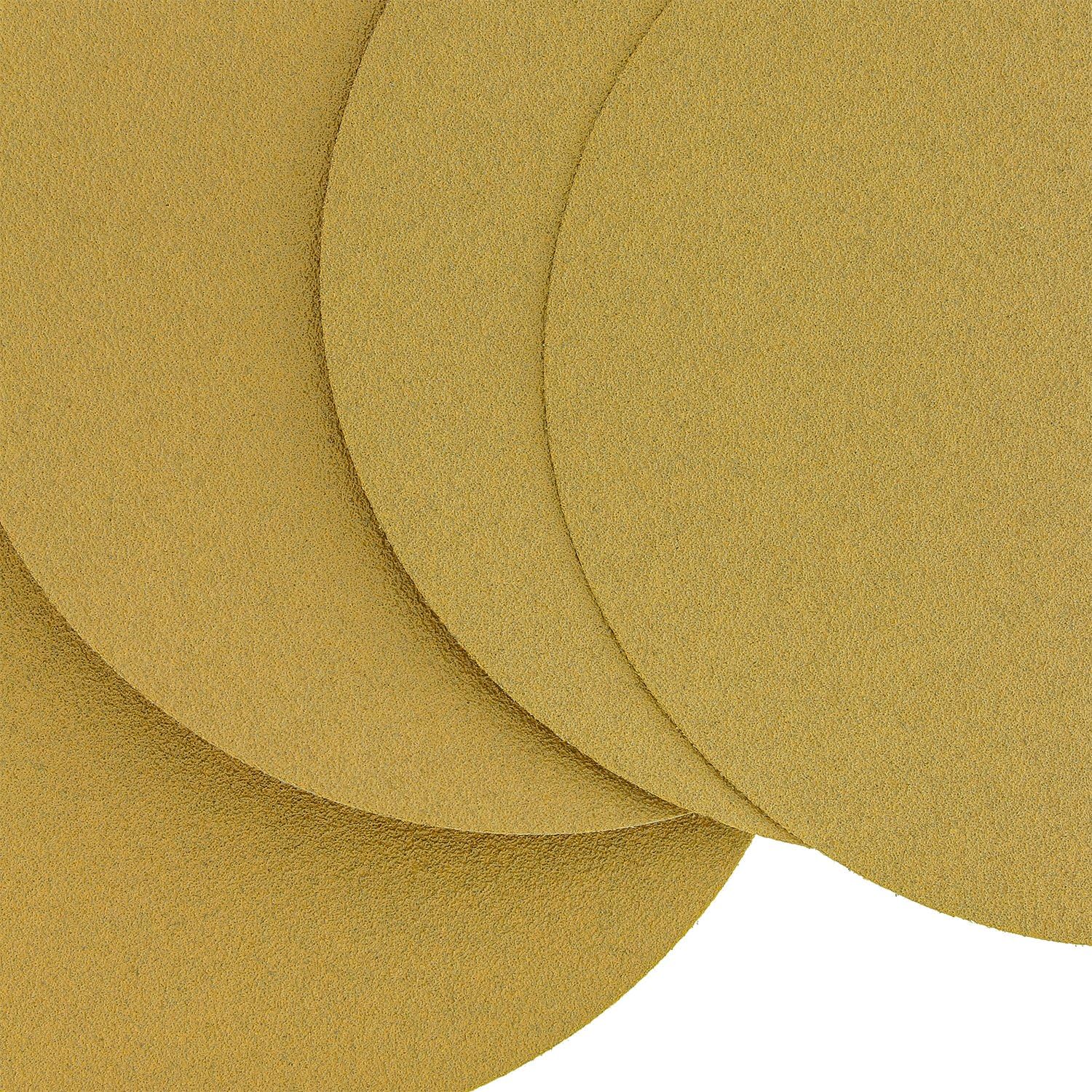 Dura-Gold - Premium - 80 Grit 6" Gold PSA Self Adhesive Stickyback Sanding Discs for DA Sanders - Box of 50 Sandpaper Finishing Discs for Automotive and Woodworking: Automotive