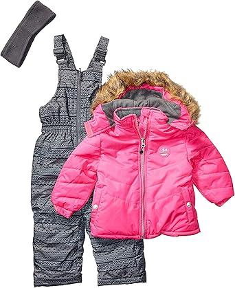 pink snowsuit