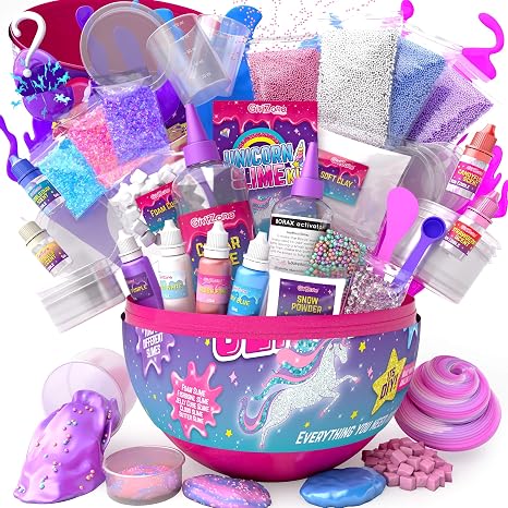 GirlZone Kit de Slime de Nuages Cosmiques et Slime Déjà Fait Crunchy de GirlZone Kit de Slime de Nuages Cosmiques et Slime Déjà Fait Crunchy de
