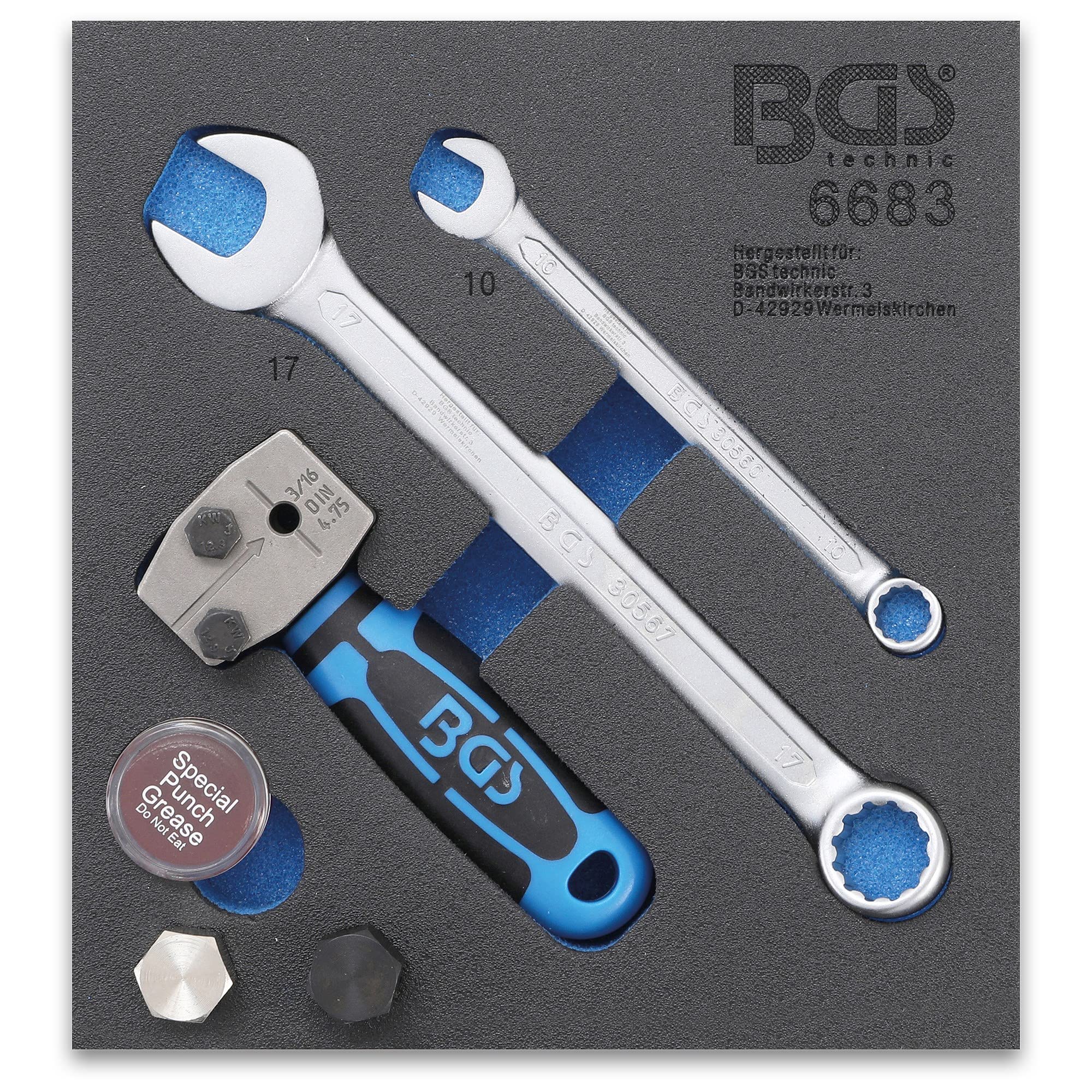 BGS 6683 | Tool Tray 1/6: Flaring Tool | DIN 4.75 mm (3/16")