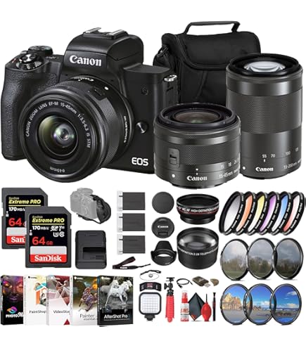 Amazon.com : Canon EOS M50 Mark II Mirrorless Camera with 15-45mm