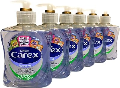Carex Sensitive Dermacare Antibacterial Handwash Eco Refill 6x250ml