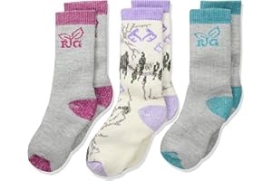 REALTREE Girl's Mid Calf Socks Gift Box (3-Pair Pack)