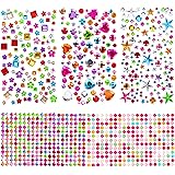 880pcs Gem Stickers Rhinestones for Crafts - Self Adhesive Jewels Stickers, Acrylic Gems DIY Craft Decorative Diamond Sticker
