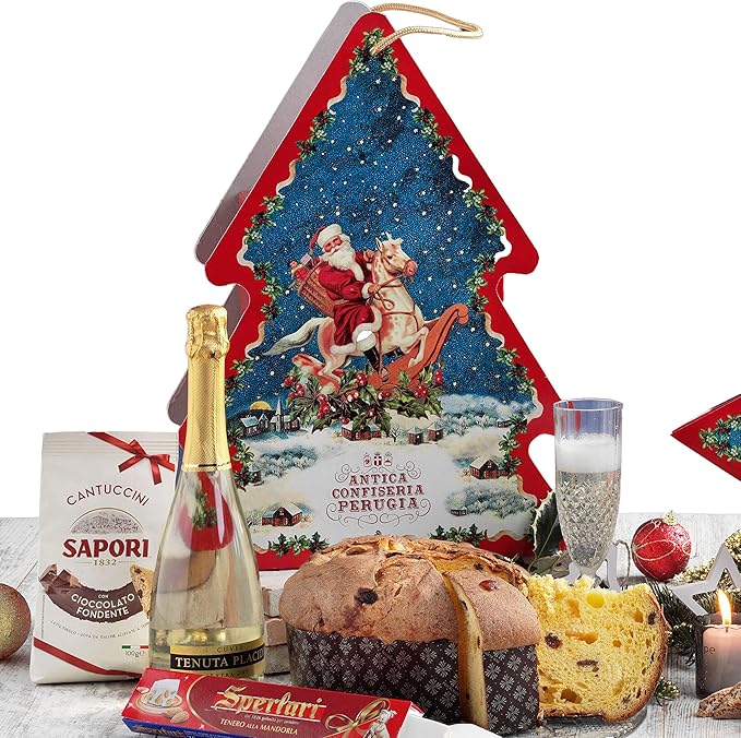 Stella Di Natale Al Cioccolato.Albero E Stella Di Natale Cesto Natalizio Con Panettone Artigianale Antica Confiseria Perugia Cioccolato E Prodotti Tipici Di Natale Amazon It Alimentari E Cura Della Casa