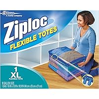 Ziploc Storage Bags for Clothes, Flexible Totes for Easy and Convenient Storage, 1 XL Bag