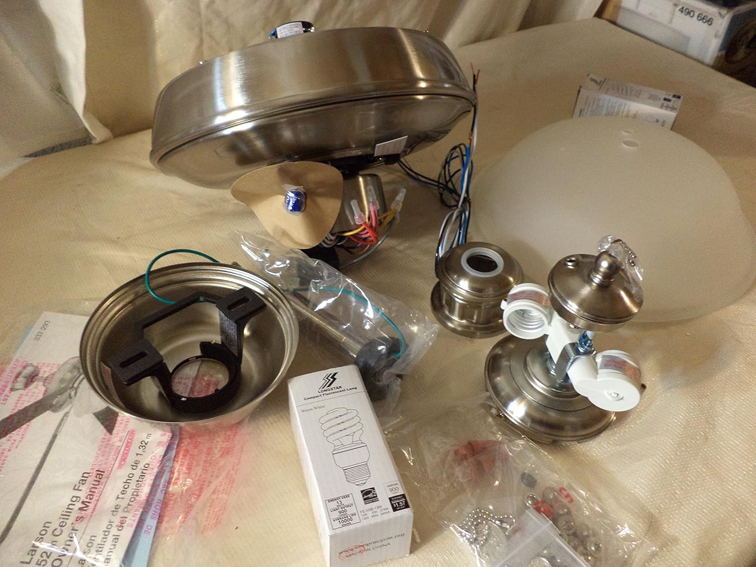 Hampton Bay Larson 52 In Brushed Nickel Ceiling Fan By Hampton