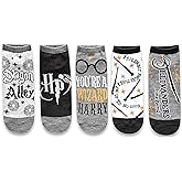 Harry Potter Diagon Alley Wizard Magic Juniors/Womens 5 Pack Ankle Socks Size 4-10