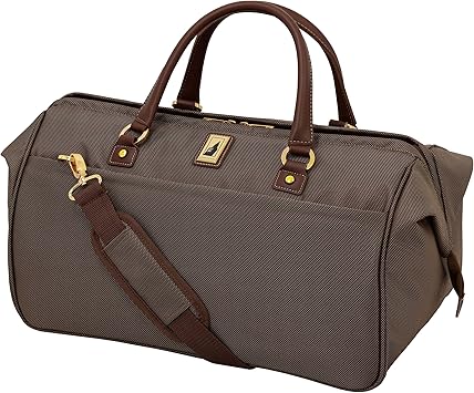 wide mouth leather duffle bag