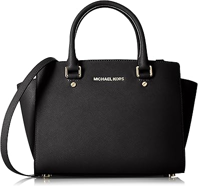 Amazon マイケルコース ハンドバッグ Selma Md Tz Satchel 30s3glms2l ブラック 並行輸入品 ハンドバッグ